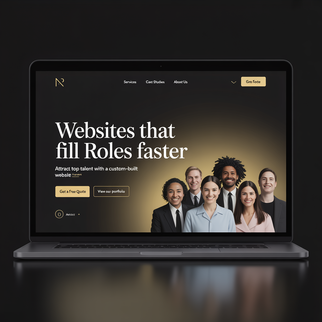 Recruitment Agency Website Development website mockup