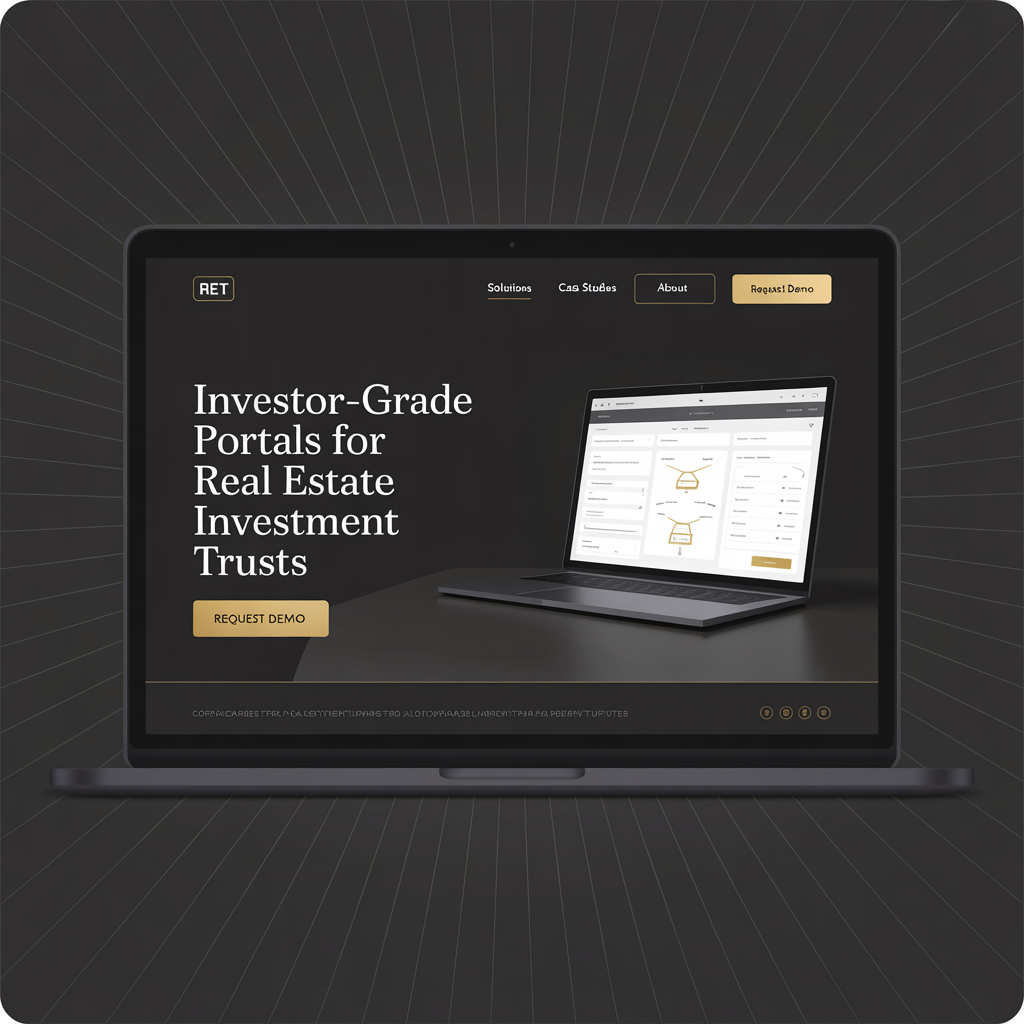 REIT Website Development website mockup