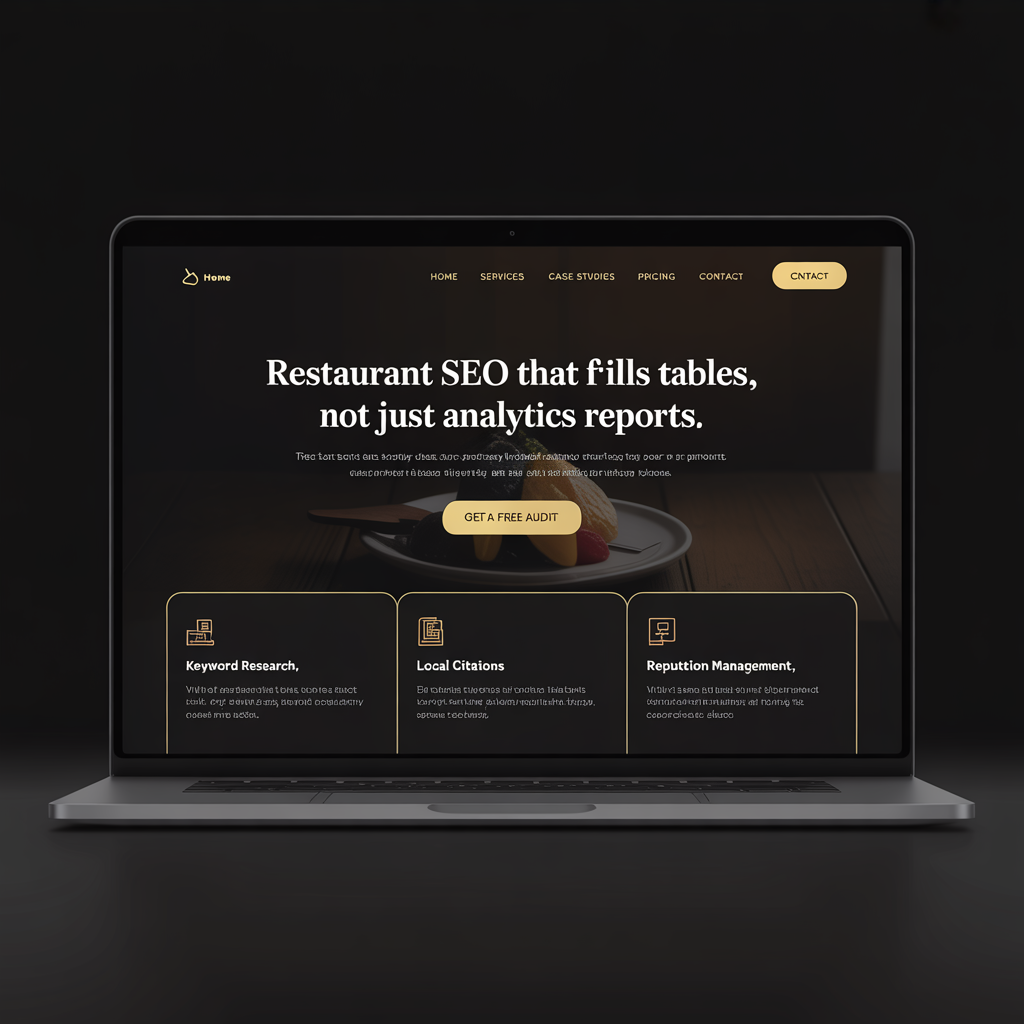 Restaurant SEO Services website mockup