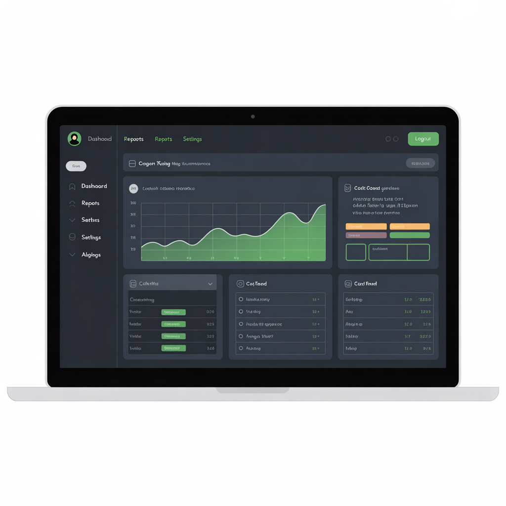 Semiconductor SEO services dashboard mockup