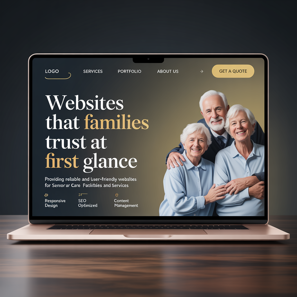 Senior Care Website Development website mockup