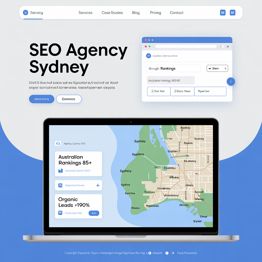 seo agency sydney website mockup