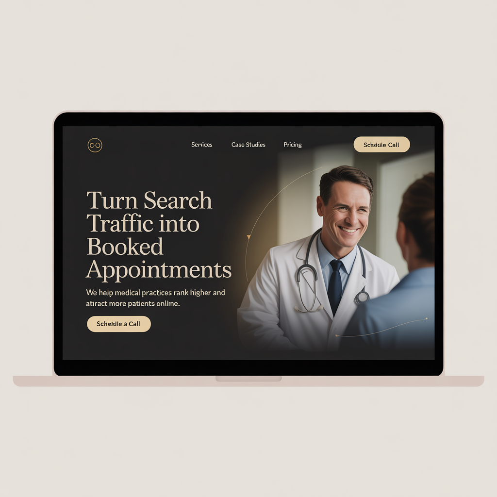 SEO for Medical Practices website mockup