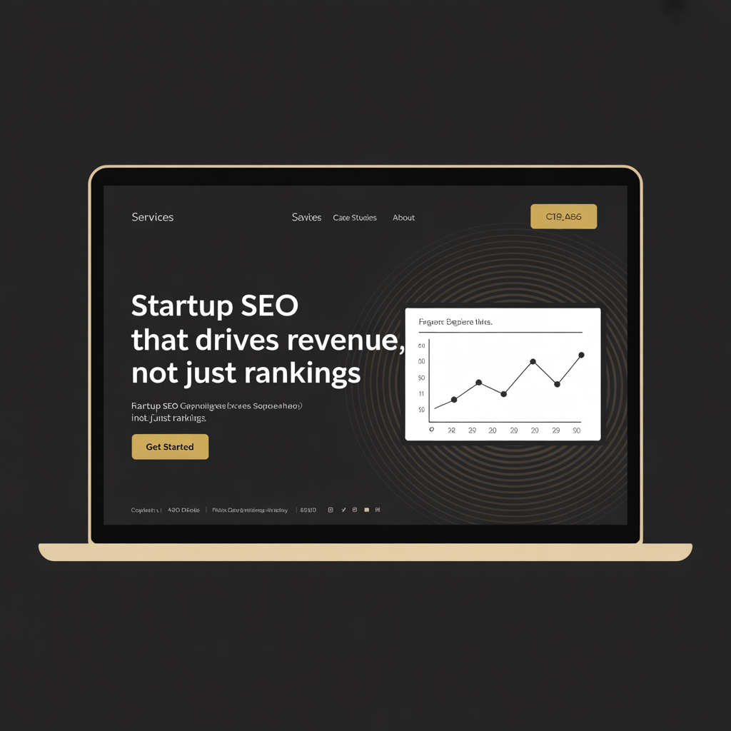 Startup SEO Services website mockup