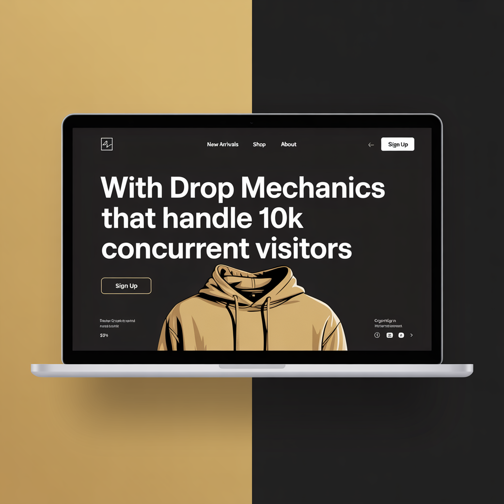 Streetwear Brand Website Development website mockup