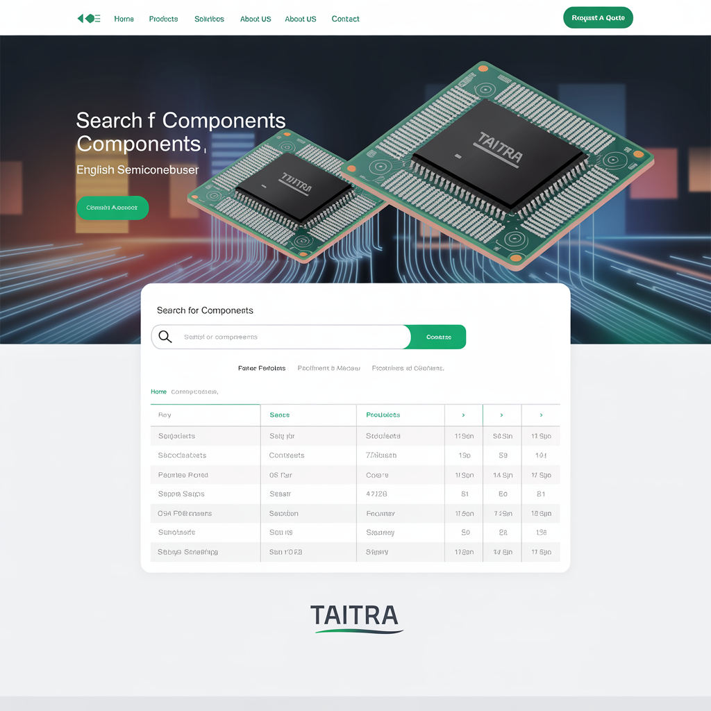 Taiwanese company English website development mockup