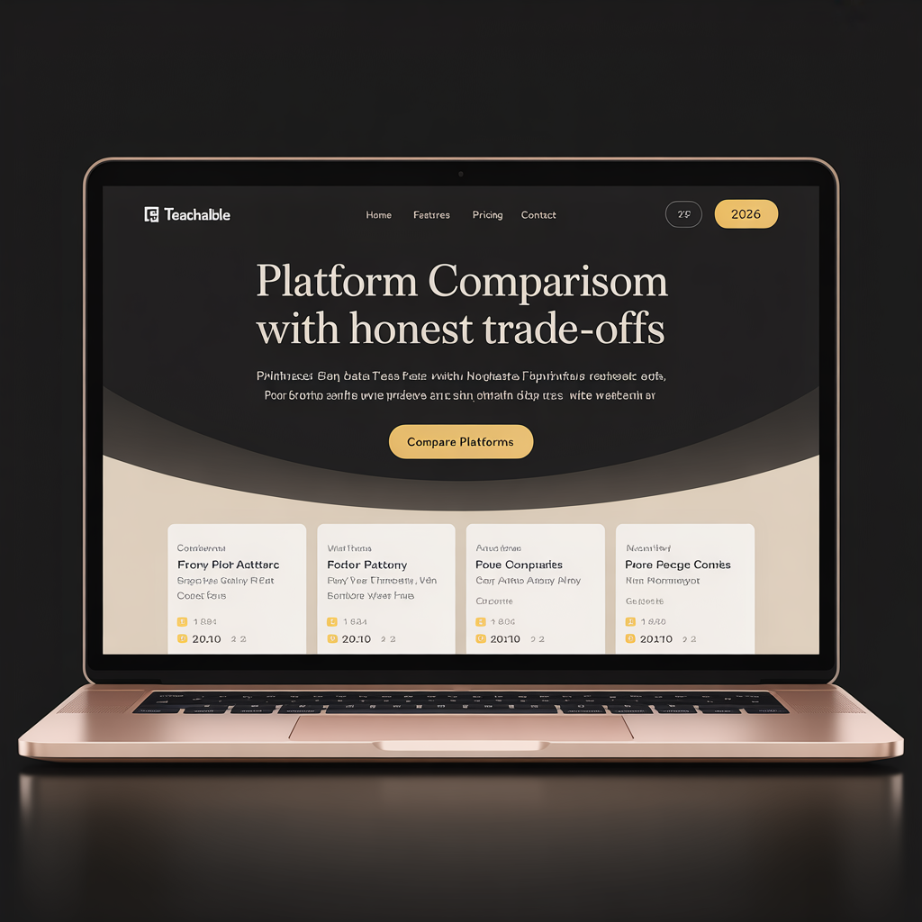 Best Teachable Alternatives for 2026 website mockup