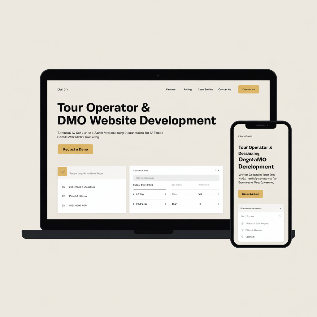 tour-operator-website-development website mockup