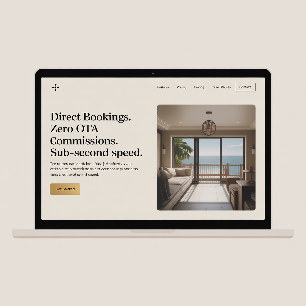 Vacation Rental Property Management Websites website mockup
