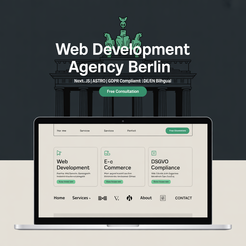 Web development agency Berlin website with GDPR compliance and German/English bilingual