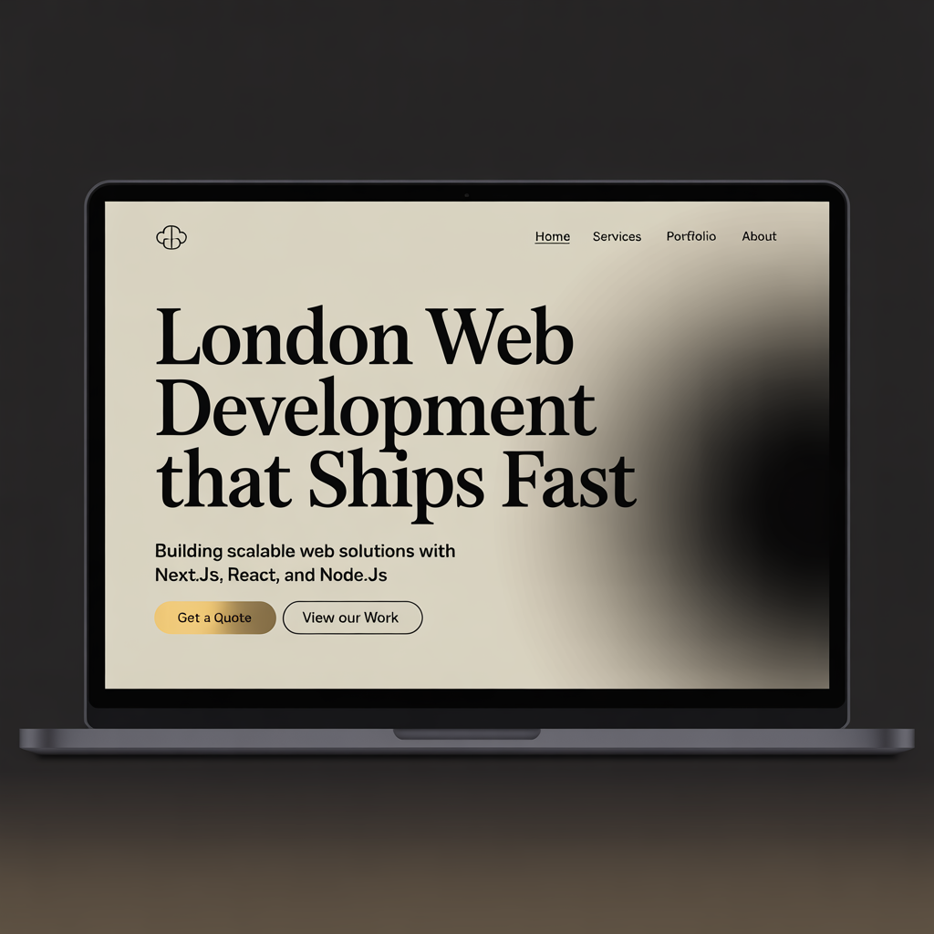 Web Development Agency in London, UK website mockup