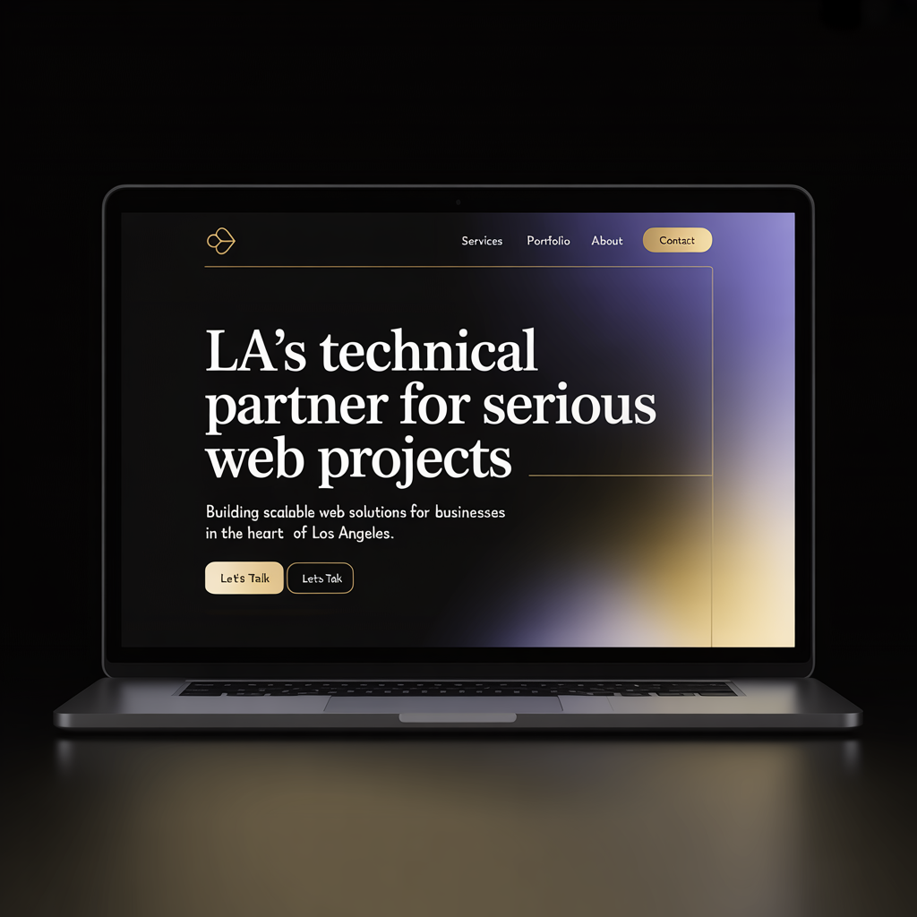 Web Development Agency in Los Angeles, CA website mockup