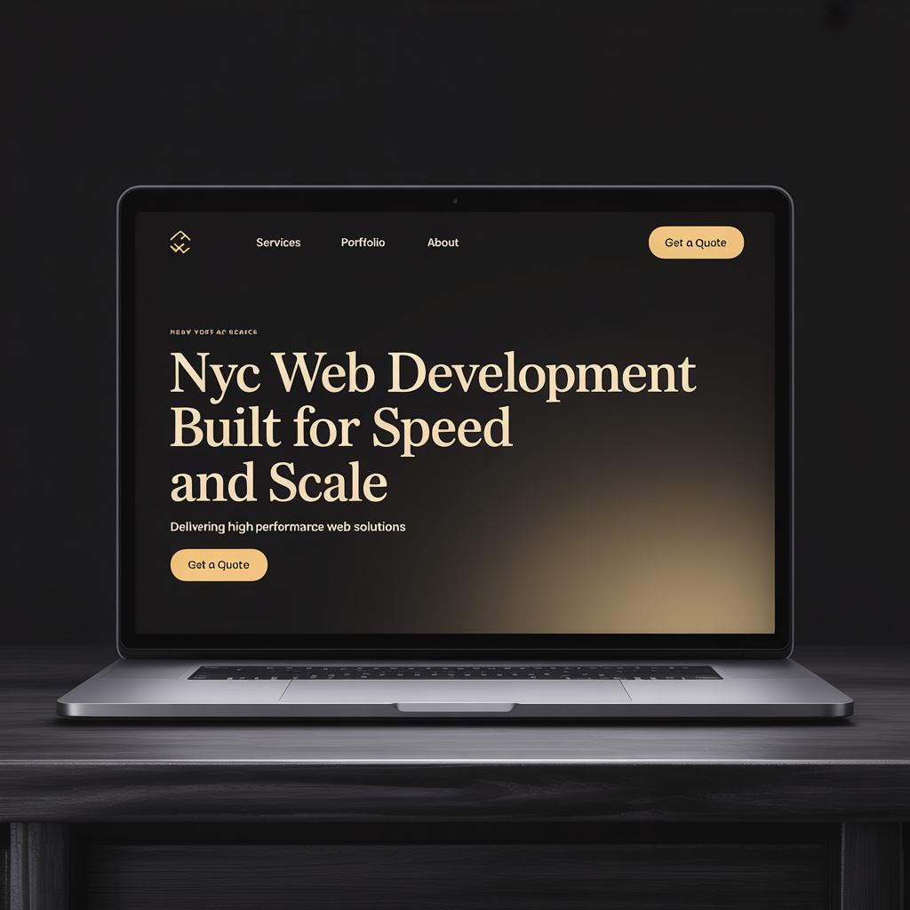 Web Development Agency in New York City website mockup