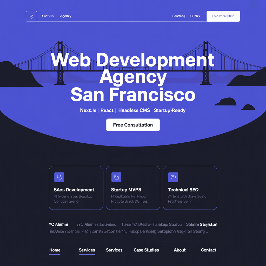 Web development agency San Francisco website for startups and scale-ups