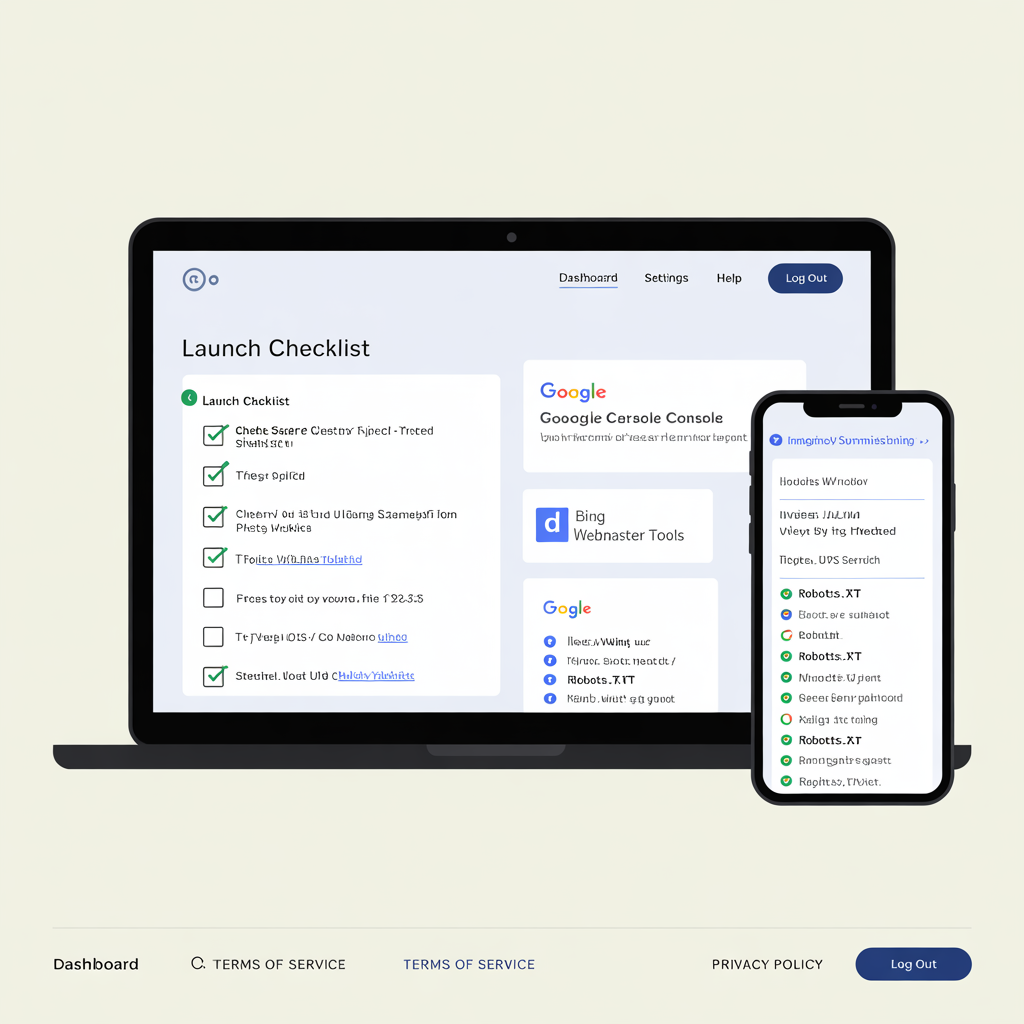 Website launch-day SEO checklist