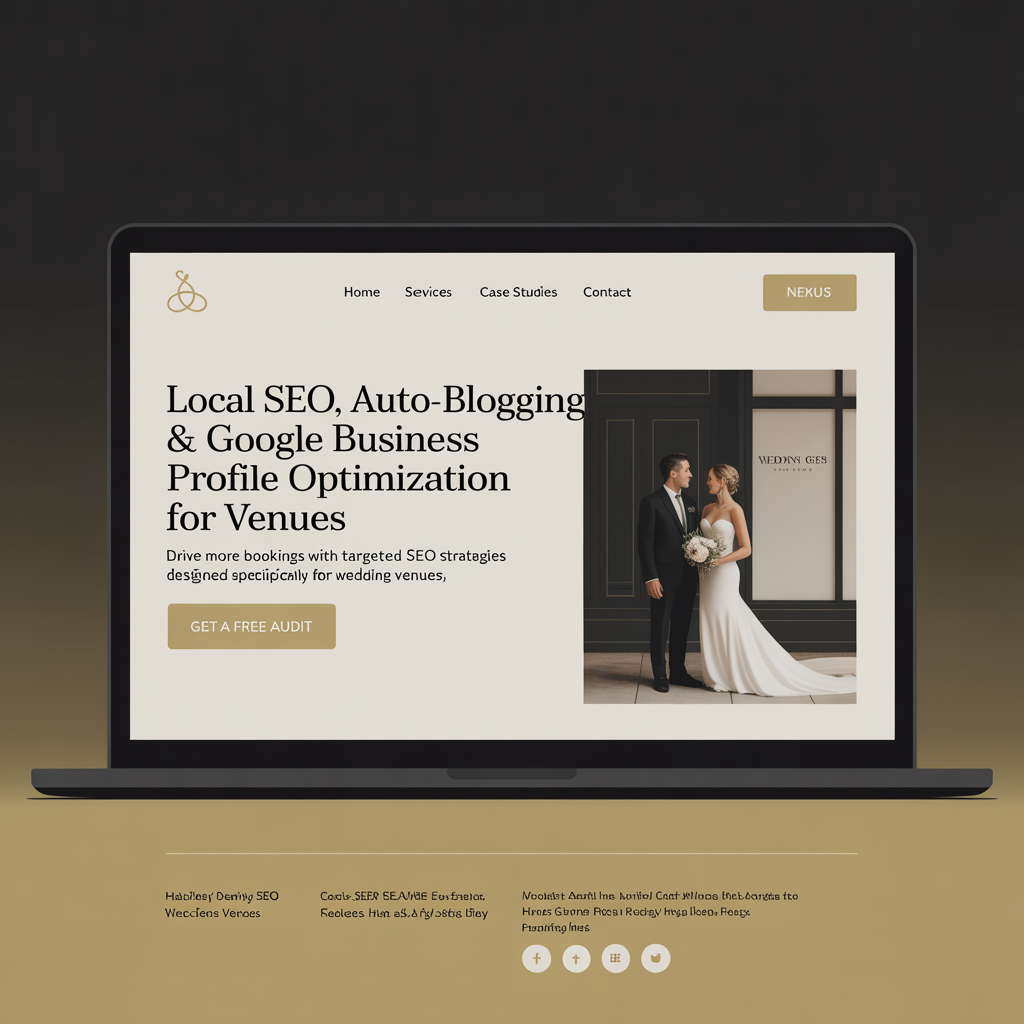 Wedding Venue SEO Services website mockup
