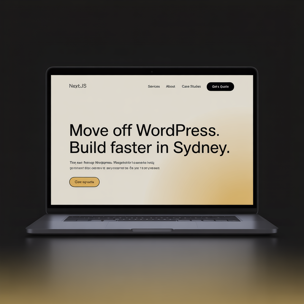 WordPress Migration Agency in Sydney website mockup