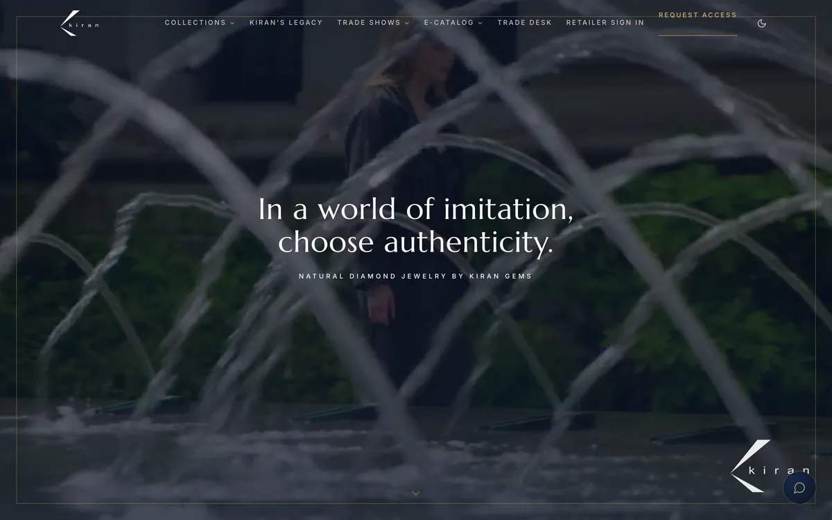 Kiran Jewelry website