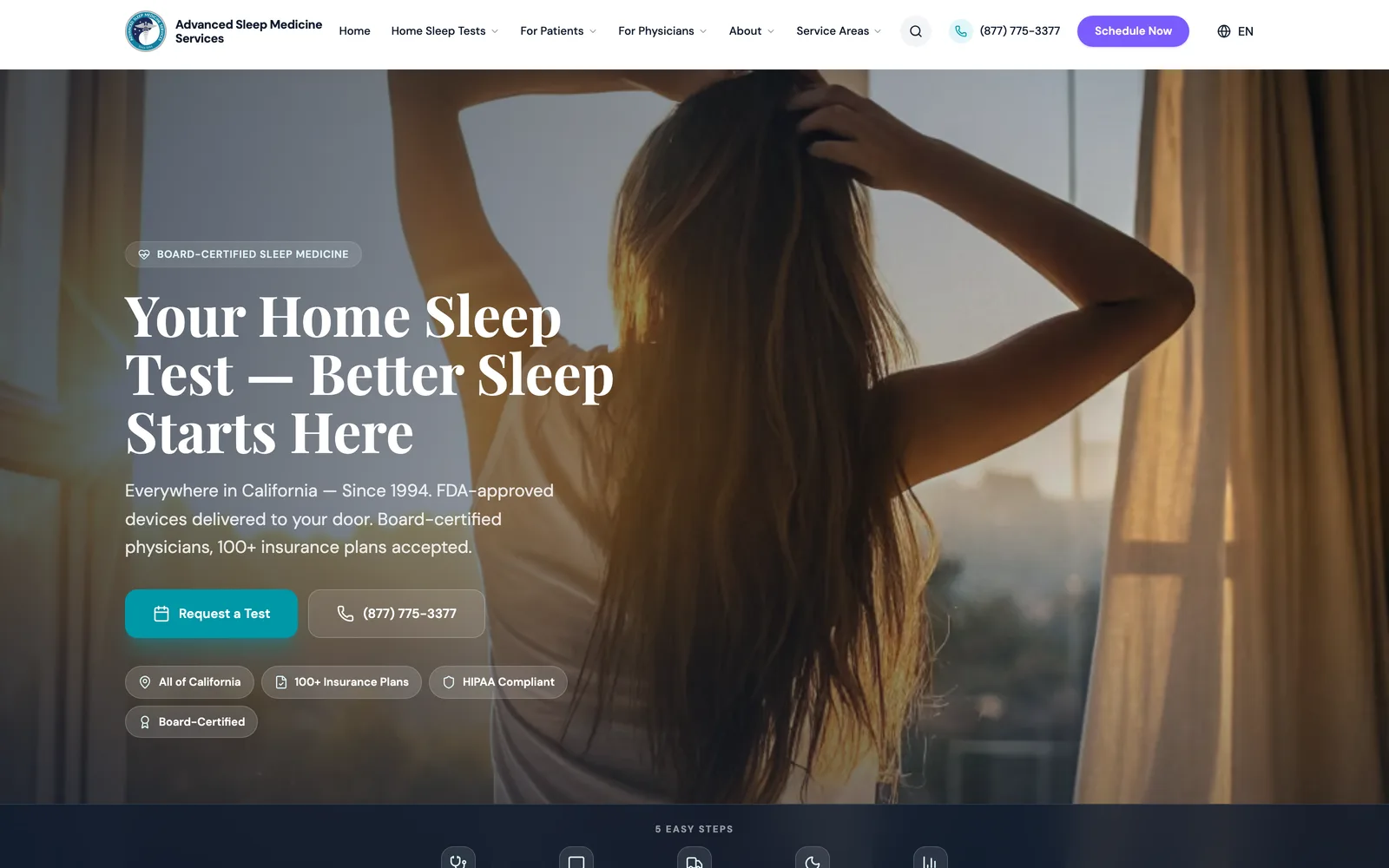 SleepDr.com homepage after the WordPress to Next.js 15 migration